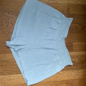 light blue flowy shorts